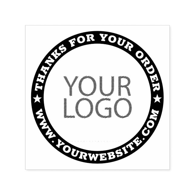 Tampon Auto-encreur Entreprise Moderne Personnalisé Logo et site Web (Design)