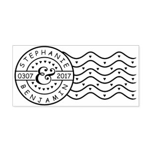 Tampon Auto-encreur Épousant des économies le courrier de date