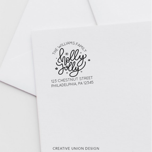 Tampon Auto-encreur Étiquette de retour de Noël rétrospective personna (Créateur téléchargé)