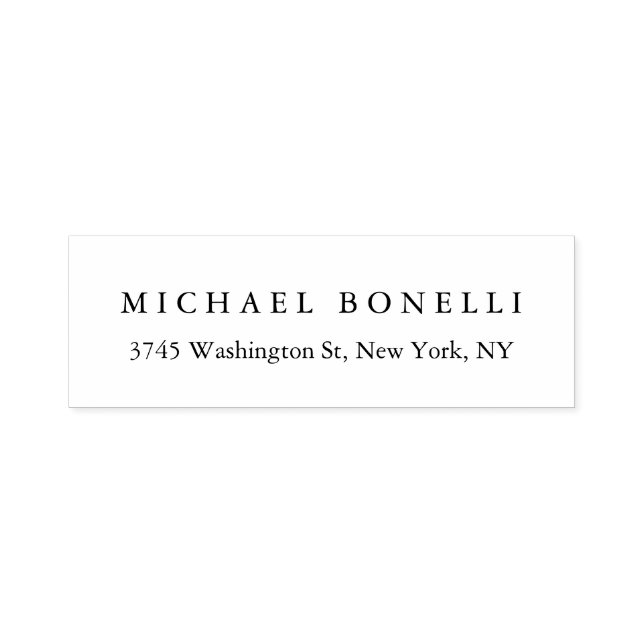 Tampon Auto-encreur Étiquette de retour simple, moderne et élégante (Design)