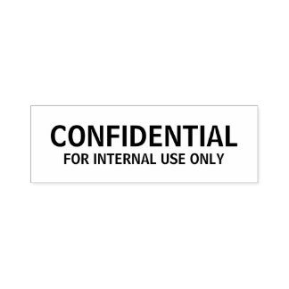 TAMPON AUTO-ENCREUR ÉTIQUETTES CONFIDENTIELS