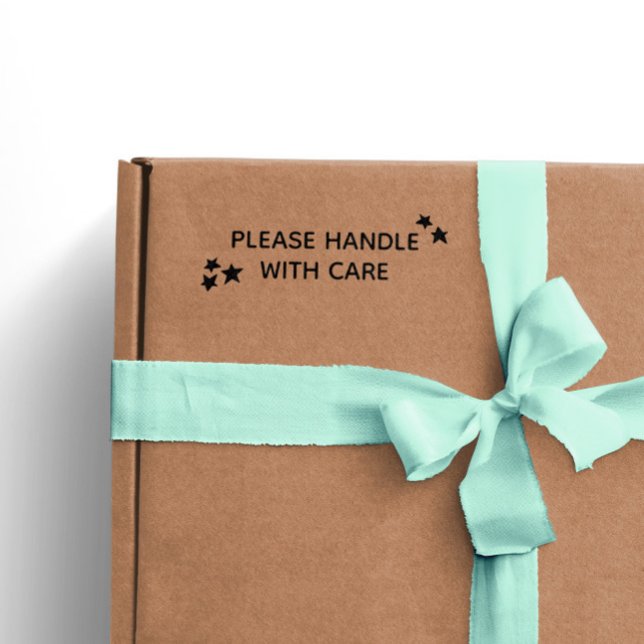 Tampon Auto-encreur Étoiles S'Il Vous Plaît Manipuler Avec Soin Petite (Créateur téléchargé)