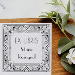 Tampon Auto-encreur Ex Libris chic de style Art déco français avec nom<br><div class="desc">Rehaussez votre bibliothèque avec notre exquis tampon Ex Libris de style Art Déco, doté d'un cadre élégant et d'une typographie Déco moderne et épurée. Parfait pour les amateurs de livres et les collectionneurs, ce tampon élégant ajoute une touche de sophistication et de personnalisation à vos volumes précieux. Fabriqué avec précision...</div>