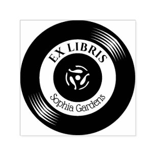 Tampon Auto-encreur Ex Libris Vinyl Record