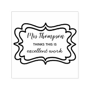 Tampon Auto-encreur Excellent professeur de travail Timbre en caoutc