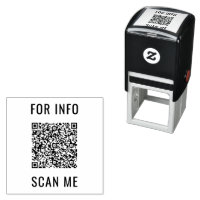 Exemple de timbre personnalisé Votre code QR Infos