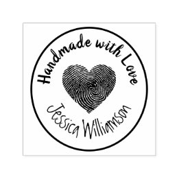 Tampon Auto-encreur Fabriqué à la main avec Love Stamp Nom du coeur Pe