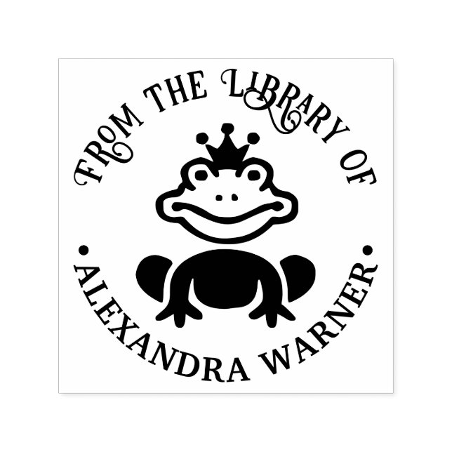 Tampon Auto-encreur Fairy Tale Frog Prince "de la bibliothèque de" Liv (Design)
