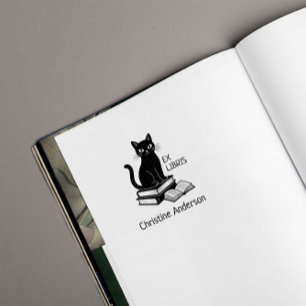 Tampon Auto-encreur Faites Votre Propre Chat Mignon De La Biblioth