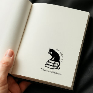 Tampon Auto-encreur Faites Votre Propre Chat Mignon De La Biblioth