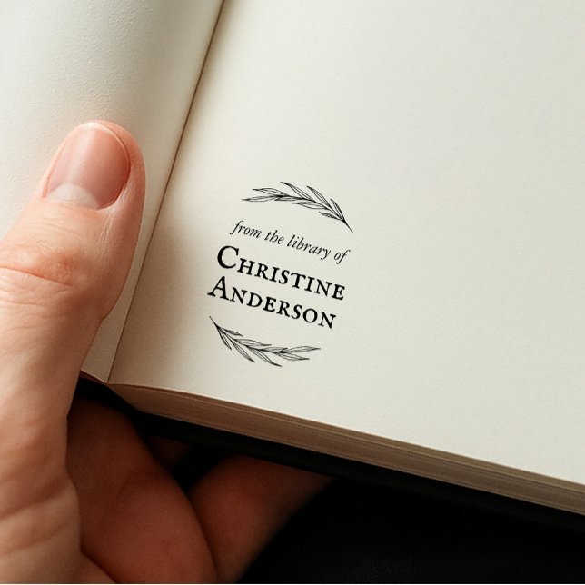 Tampon Auto-encreur Faites Votre Propre Couronne De La Bibliothèque De (Créateur téléchargé)