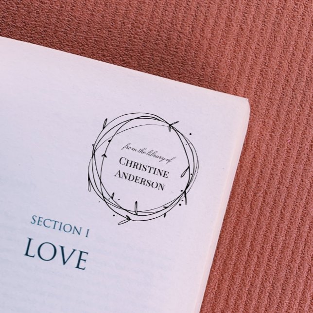 Tampon Auto-encreur Faites Votre Propre Courrier À Partir De La Biblio (Créateur téléchargé)