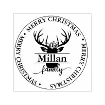Famille Noël Split Monogramme thème
