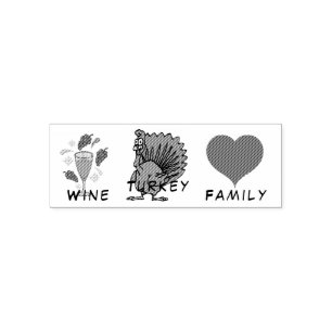 Tampon Auto-encreur Famille WTF Wine Turkey Thunder_Cove
