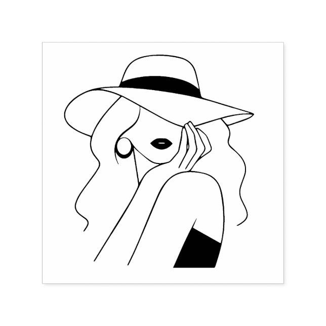 Tampon Auto-encreur Femme (Design)