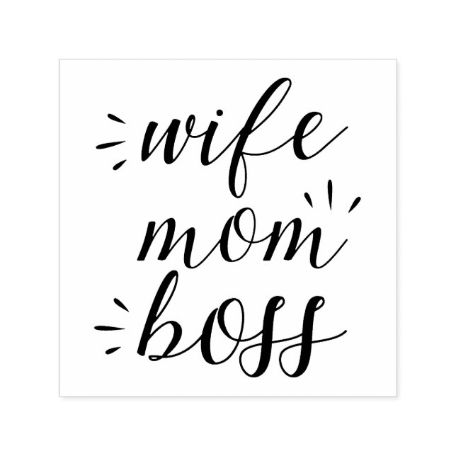 Tampon Auto-encreur Femme Maman Patronne (Design)