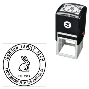 Tampon Auto-encreur Ferme familiale Vintage personnalisée