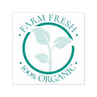 Tampon Auto-encreur Ferme Frais 100% Aliments biologiques