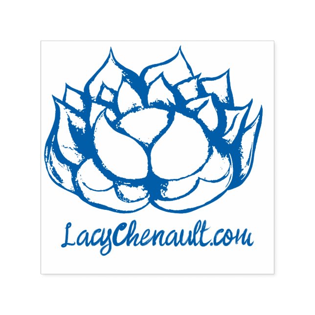 Tampon Auto-encreur Fleur Lotus (Design)
