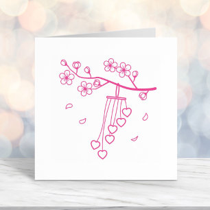 Tampon Auto-encreur Fleurs de chaux éolien