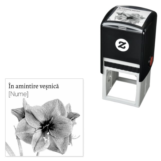 Tampon Auto-encreur Fleurs pour toujours (En situation)
