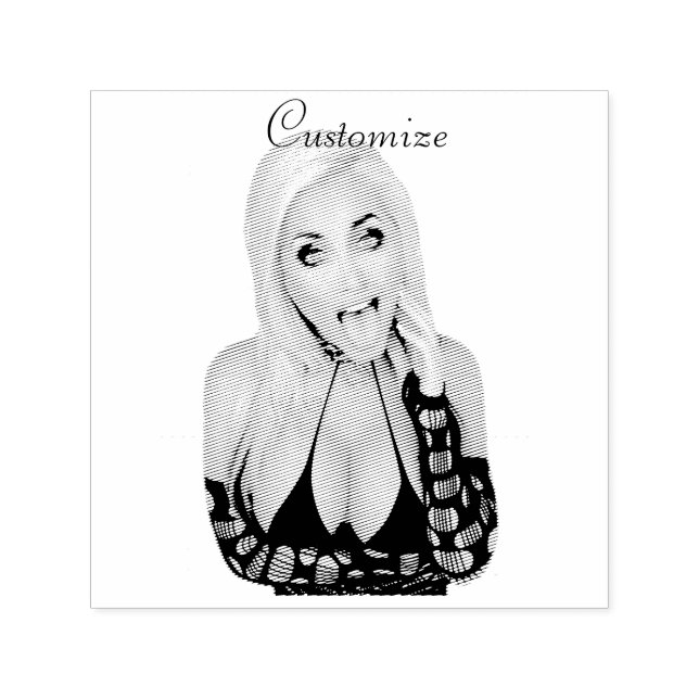 Tampon Auto-encreur Flirty blonde Thunder_Cove (Design)