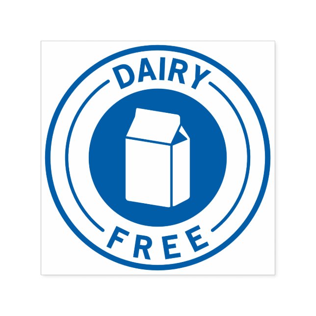 Tampon Auto-encreur Food Allergy Icon Dairy Free (Design)