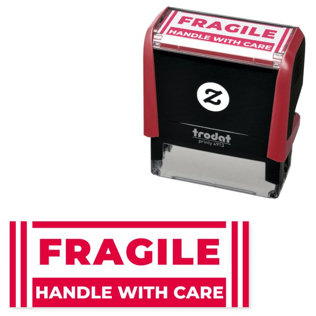 Tampon Auto-encreur Fragile (Handle with Care Order) Business Office (En situation)