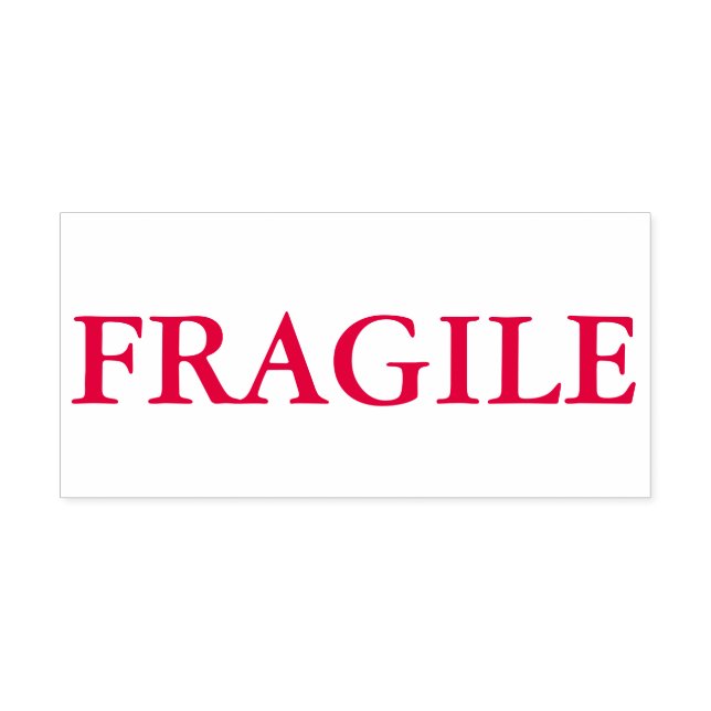 Tampon Auto-encreur Fragile rouge (Design)