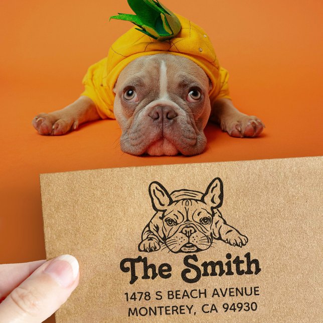 Tampon Auto-encreur Français Français Chien Chien Chien de Chien Retou (Créateur téléchargé)