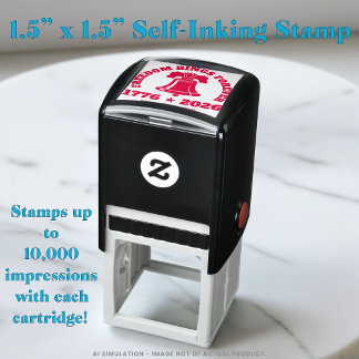 Tampon Auto-encreur Freedom Bell 1776–2026 School Trodat 4924 Rubber