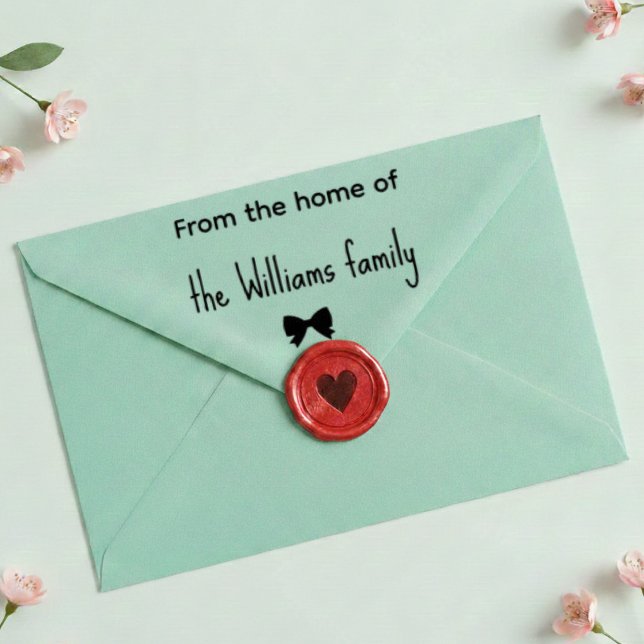 Tampon Auto-encreur From the Home of Custom Family Address Stamp (Créateur téléchargé)