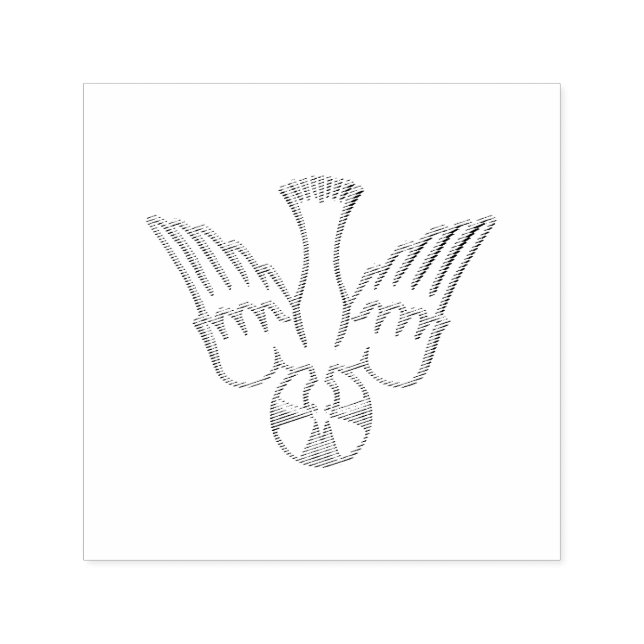 Tampon Auto-encreur Golden 3-D Look Descent of Holy Spirit (Design)