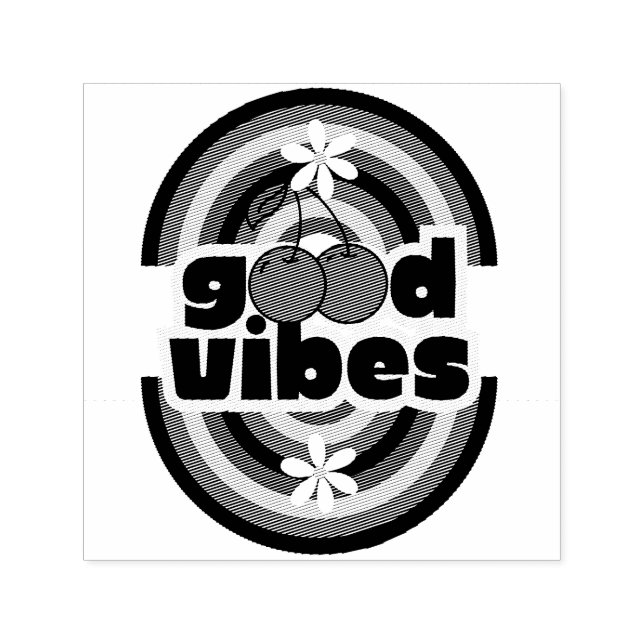 Tampon Auto-encreur Good Vibes (Design)