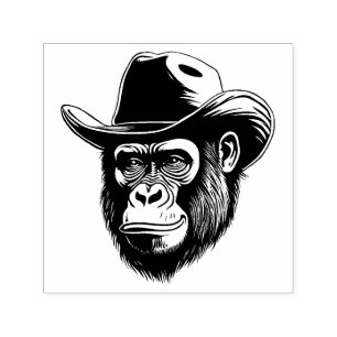 Tampon Auto-encreur Gorilla Cowboy
