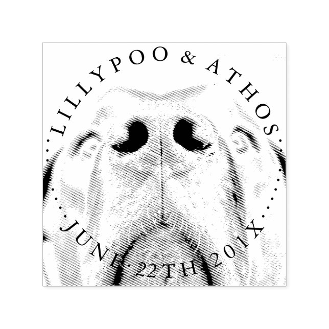 Tampon Auto-encreur Grand Timbre De Nez Dane (Design)