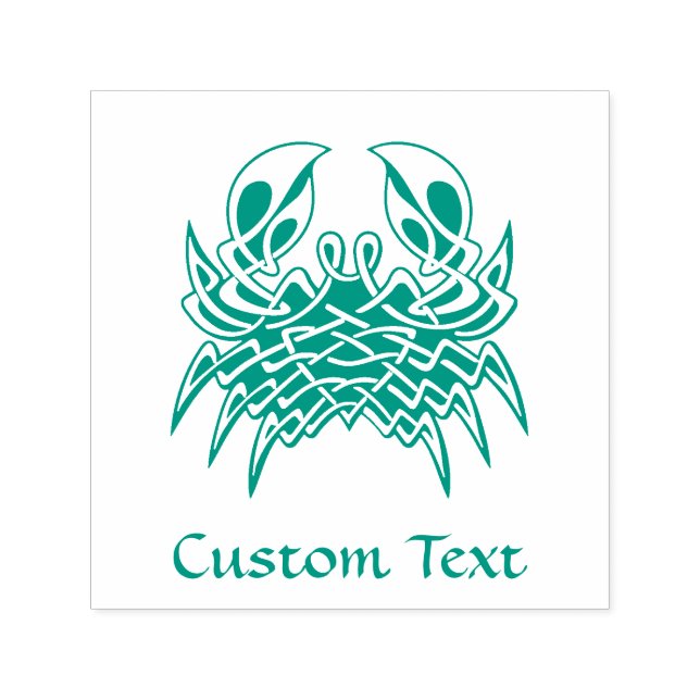 Tampon Auto-encreur Green crab Celtic Knot (Design)