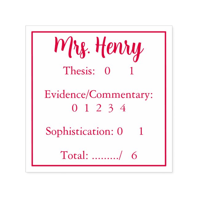 Tampon Auto-encreur Grille facile et rapide (Design)