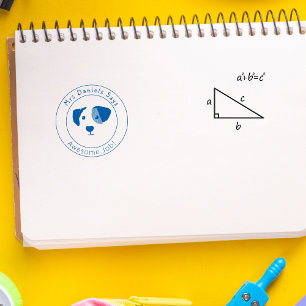 Tampon Auto-encreur Happy Chien Personalized Teachroom