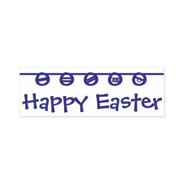 Tampon Auto-encreur Happy Easter Rubber Stamp (Design)