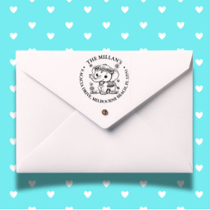 Tampon Auto-encreur Happy Elephant thème