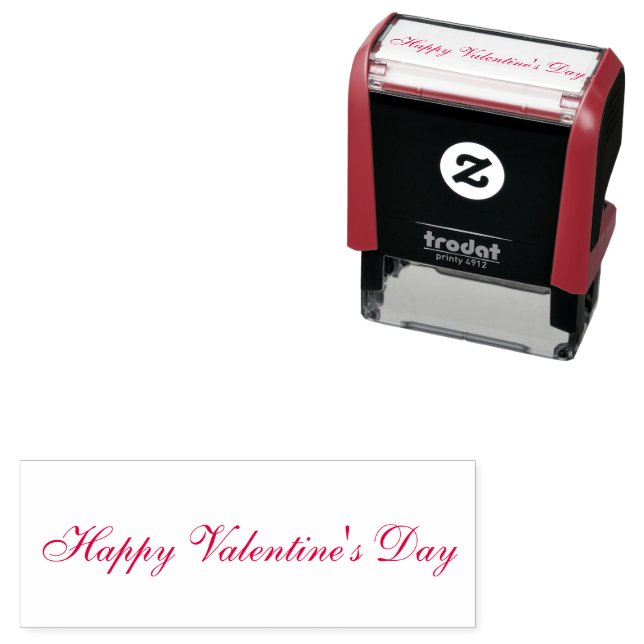 Tampon Auto-encreur Happy Valentines Day (En situation)