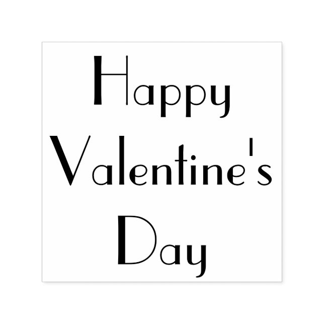 Tampon Auto-encreur Happy Valentines Day Custom (Design)
