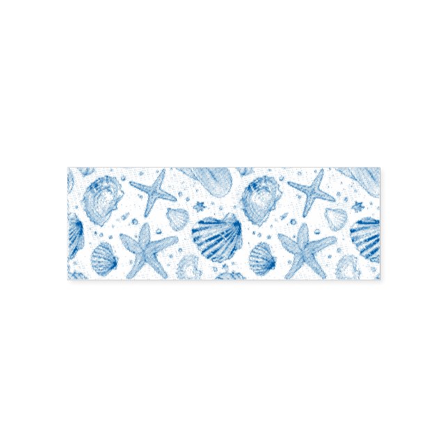 Tampon Auto-encreur Harmonie Coquille Bleue (Design)