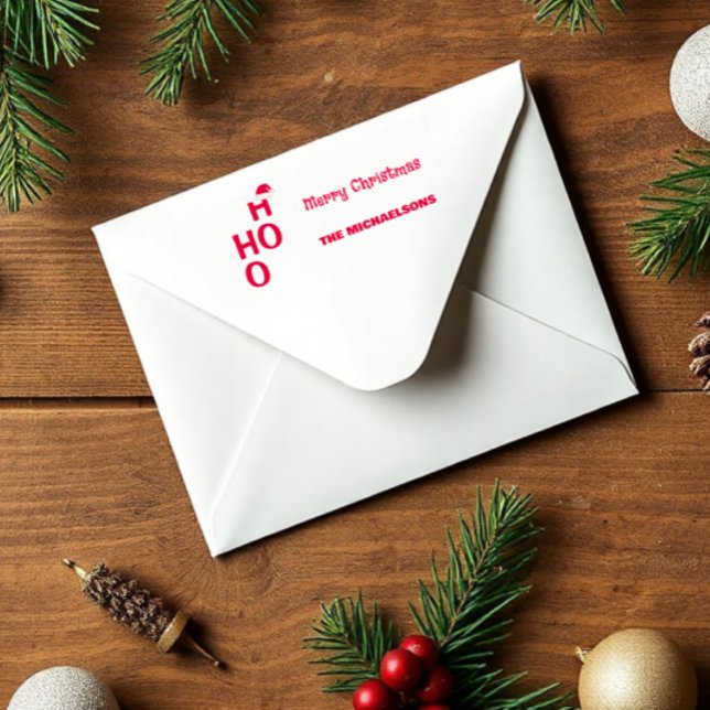 Tampon Auto-encreur Ho Ho Ho : Joyeux Noël (Créateur téléchargé)