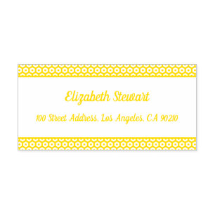 Tampon Auto-encreur Honeypeb Design Adresse de retour auto-allumage Ti