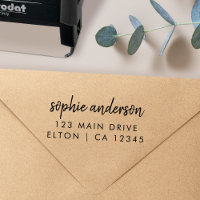 Horodatage d'adresse de retour Moderne minimal aut