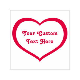 Tampon Auto-encreur Icône Coeur plat