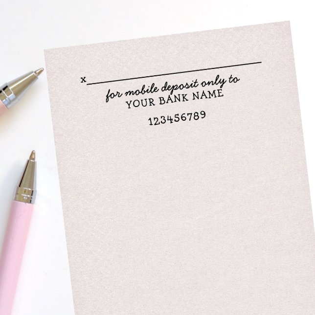 Tampon Auto-encreur Idéal Pour Le Dépôt Mobile Uniquement Personnel (Créateur téléchargé)