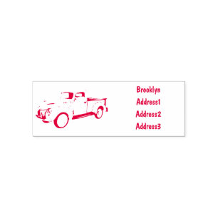 Tampon Auto-encreur Illustration classique de la caricature pour camio